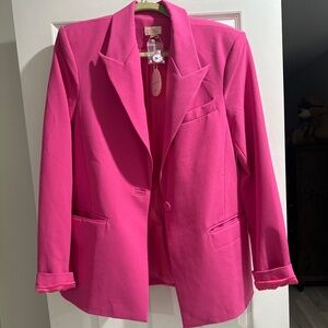 Camila Coelho pink oversized blazer